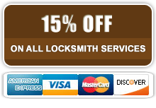 15% off on all locksmith services